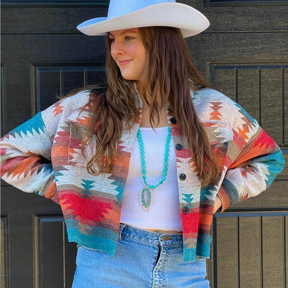 New boutique serape shacket jacket - Picture 12 of 16